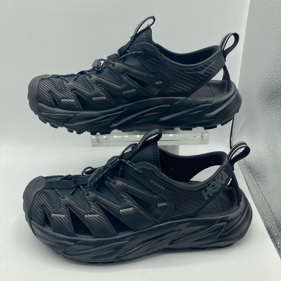 Hoka One One Hopara Triple Black Outdoor Sandals - Picture 1 of 7